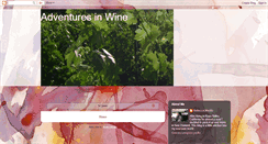 Desktop Screenshot of myadventuresinwine.blogspot.com