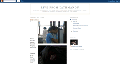 Desktop Screenshot of livefromkathmandu.blogspot.com