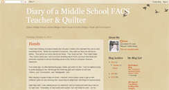 Desktop Screenshot of middleschoolfacsteacherquilter.blogspot.com