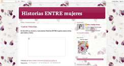 Desktop Screenshot of historiasentremujeres.blogspot.com