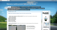 Desktop Screenshot of makranamarbles.blogspot.com