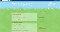 Desktop Screenshot of allas-egeszseg.blogspot.com