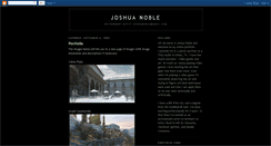 Desktop Screenshot of joshua-noble.blogspot.com