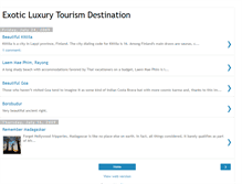 Tablet Screenshot of exoticluxurytourismdestination.blogspot.com