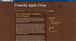 Desktop Screenshot of crunchyapplecrisp.blogspot.com