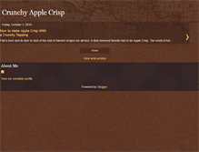 Tablet Screenshot of crunchyapplecrisp.blogspot.com