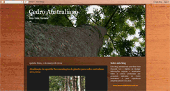 Desktop Screenshot of cedroaustraliano.blogspot.com