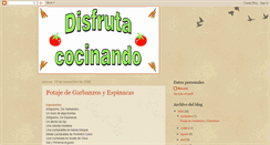 Desktop Screenshot of disfruta-cocinando.blogspot.com