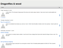 Tablet Screenshot of dragonfliesandwood.blogspot.com