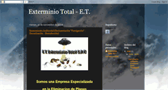 Desktop Screenshot of exterminio-total.blogspot.com