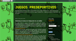Desktop Screenshot of juegopredeportivo.blogspot.com