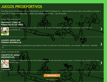 Tablet Screenshot of juegopredeportivo.blogspot.com