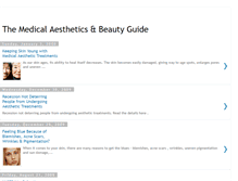 Tablet Screenshot of medical-aesthetics.blogspot.com