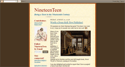 Desktop Screenshot of nineteenteen.blogspot.com