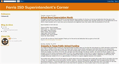 Desktop Screenshot of ferrisisdsuperintendent.blogspot.com