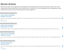 Tablet Screenshot of naruto-actions.blogspot.com