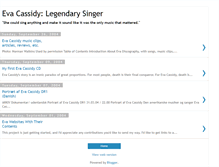 Tablet Screenshot of evacassidy.blogspot.com