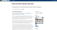 Desktop Screenshot of clickincometycoonblog.blogspot.com