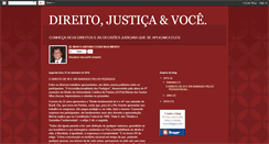 Desktop Screenshot of direitojusticaevoce.blogspot.com