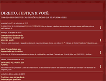 Tablet Screenshot of direitojusticaevoce.blogspot.com