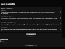 Tablet Screenshot of cambiacartasblog.blogspot.com
