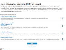 Tablet Screenshot of ebooks4doctors.blogspot.com