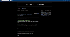 Desktop Screenshot of intensivelydigital.blogspot.com