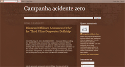 Desktop Screenshot of campanhaacidentezero.blogspot.com
