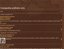 Tablet Screenshot of campanhaacidentezero.blogspot.com