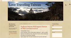 Desktop Screenshot of lovetravelingtaiwan.blogspot.com