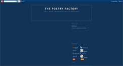 Desktop Screenshot of poetryfactory.blogspot.com