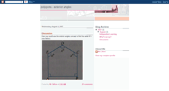 Desktop Screenshot of polygons-exteriorangles.blogspot.com