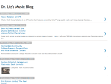 Tablet Screenshot of doctorlizmusicblog.blogspot.com