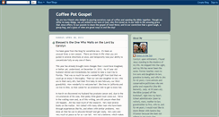 Desktop Screenshot of coffeepotgospel.blogspot.com