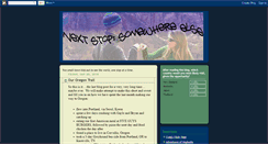 Desktop Screenshot of nextstopsomewhereelse.blogspot.com