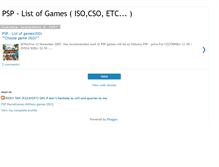 Tablet Screenshot of listofgames.blogspot.com