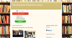Desktop Screenshot of diccionarioinca.blogspot.com
