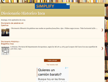 Tablet Screenshot of diccionarioinca.blogspot.com
