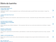Tablet Screenshot of diarioluaninha.blogspot.com