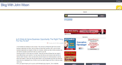 Desktop Screenshot of blogwithjohnwoon.blogspot.com