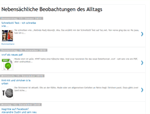 Tablet Screenshot of nebensaechlichebeobachtungen.blogspot.com