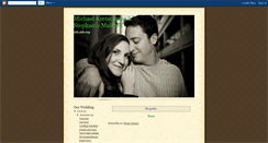 Desktop Screenshot of mikeandstephwedding.blogspot.com