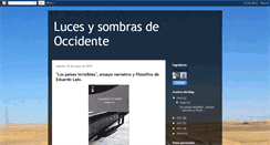 Desktop Screenshot of lucesysombrasdeoccidente.blogspot.com