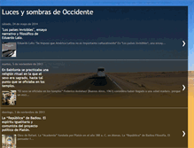 Tablet Screenshot of lucesysombrasdeoccidente.blogspot.com