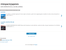 Tablet Screenshot of miespaciojapones.blogspot.com
