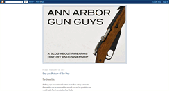 Desktop Screenshot of annarborgunguys.blogspot.com