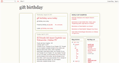 Desktop Screenshot of giftbirthday32.blogspot.com