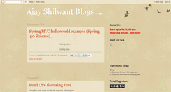 Desktop Screenshot of ajayshilwant.blogspot.com