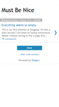 Mobile Screenshot of mustbenice.blogspot.com