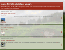 Tablet Screenshot of myveganchristianlife.blogspot.com